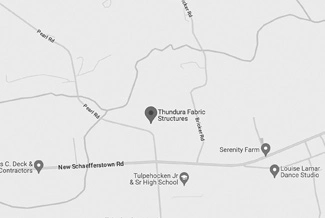 map showing the location of Thundura Fabric Structures